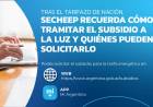 TARIFAZO DE NACIÓN: CÓMO TRAMITAR EL SUBSIDIO A LA LUZ Y QUIÉNES PUEDEN SOLICITARLO
