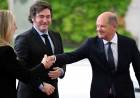 SIN HONORES NI CONFERENCIA DE PRENSA, MILEI SE REUNIÓ CON EL CANCILLER ALEMÁN OLAF SCHOLZ