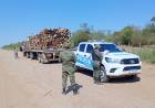 DECOMISAN UNA CARGA DE 18 TONELADAS DE LEÑA POR NO CONTAR CON LA GUÍA DE TRANSPORTE