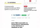 ASÍ RETRATARON LOS MEDIOS INTERNACIONALES LA FALLIDA CRIPTOMONEDA QUE PROMOCIONÓ MILEI