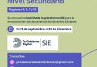 NIVEL SECUNDARIO: DOCENTES TITULARES YA PUEDEN INCORPORAR DOCUMENTAL EN SIE