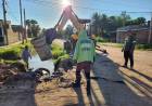 VILLA ÁNGELA: LOS EQUIPOS DE TRABAJOS DEL MUNICIPIO REALIZAN TAREAS DE MANTENIMIENTO EN LA CIUDAD