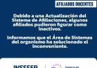 INSSSEP: INFORMACIÓN IMPORTANTE PARA AFILIADOS DOCENTES
