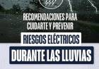 ANTE LAS LLUVIAS, SECHEEP PIDE EXTREMAR CUIDADOS CON LA ELECTRICIDAD