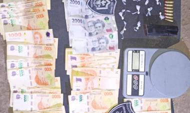 DETIENEN A UN SUJETO CON DROGA Y UN ARMA DE FUEGO  
