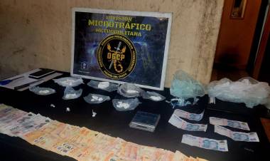 TRAS ALLANAMIENTO INCAUTARON ESTUPEFACIENTES Y DINERO EN EFECTIVO