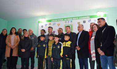 LAS BREÑAS: EL GOBERNADOR ZDERO INAUGURÓ OBRAS DE REFACCIÓN EN LA SEDE DE LA LIGA DE FÚTBOL DEL NOROESTE