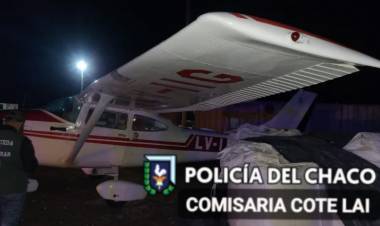 POR UN DESPERFECTO, UNA AVIONETA DEBIÓ ATERRIZAR EN UN OBRADOR