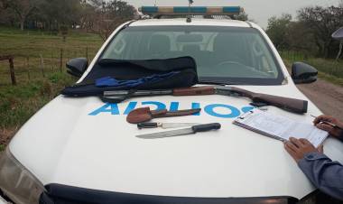 SIN PERMISOS CAZÓ UN CARPINCHO Y FUE DETENIDO