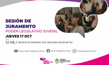  VUELVE EL PODER LEGISLATIVO JUVENIL: JURAN LOS NUEVOS LEGISLADORES