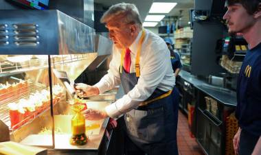 EE.UU.: HARRIS CUMPLIÓ AÑOS MIENTRAS TRUMP SE MOSTRÓ EN MCDONALD´S