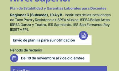 PLAN DE ESTABILIDAD LABORAL DOCENTE: NUEVAS REGIONALES RECIBEN PLANILLA DE LA JUNTA DE NIVEL SUPERIOR