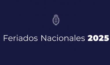 UNO POR UNO: CONOCÉ TODOS LOS FERIADOS NACIONALES PREVISTOS PARA 2025