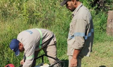 SAMEEP COMENZÓ UN PLAN DE REPARACIONES SOBRE PÉRDIDAS DETECTADAS EN DISTINTOS PUNTOS DE LA TRAZA DEL ACUEDUCTO SÁENZ PEÑA- VILLA ÁNGELA