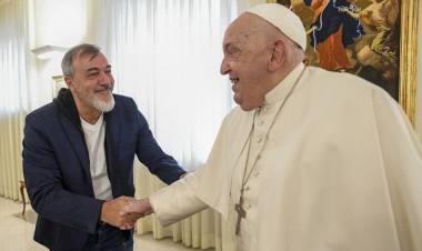 EL PAPA FRANCISCO RECIBIÓ AL SECRETARIO GENERAL DE ATE, RODOLFO AGUIAR