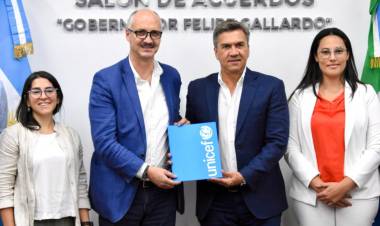 ESTA TARDE: EL GOBIERNO DEL CHACO FIRMÓ JUNTO A UNICEF UN CONVENIO MARCO DE COOPERACIÓN