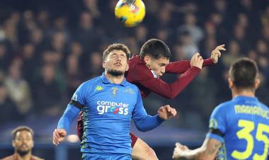 SERIE A DE ITALIA: GOL DE SOULÉ PARA LA ROMA, QUE SUBE EN SILENCIO