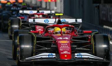 FÓRMULA 1: EL FERRARI DE HAMILTON DOMINÓ LA CLASIFICACIÓN PARA EL SPRINT
