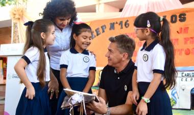 LAS PALMAS: EL GOBERNADOR ZDERO INAUGURÓ REFACCIONES Y MEJORAMIENTO EN LA ESCUELA Nº 16: “CADA PESO QUE SE INVIERTE DEBE IMPACTAR EN UNA MEJOR EDUCACIÓN”