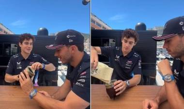 FRANCO COLAPINTO LE DIO UNA "CLASE DE MATE" A PIERRE GASLY: "BASTANTE FUERTE"
