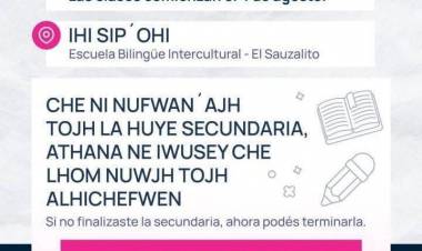 EDUCACIÓN BILINGÜE INTERCULTURAL: EL PUEBLO WICHÍ TIENE SU PRIMER BACHILLERATO LIBRE PARA ADULTOS