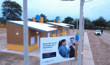SE CONSOLIDA EL PLAN DE VIVIENDAS ÑACHEC EN EL INTERIOR PROVINCIAL