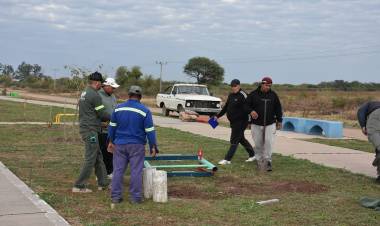 LA MUNICIPALIDAD AVANZA CON FORESTACIÓN, ILUMINACIÓN Y NUEVOS ESPACIOS DEPORTIVOS EN EL ACCESO NORTE