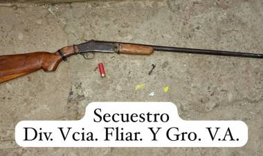 VILLA ÁNGELA: AMENAZÓ CON UN ARMA A SU PAREJA Y A SU HIJA: FUE DETENIDO