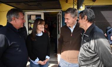 PLAN DE PAVIMENTO URBANO: ZDERO Y SCHNEIDER CONSTATARON AVANCE DE OBRAS EN CHARATA