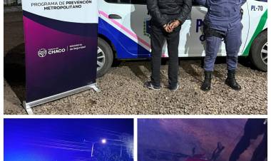 INTENTÓ ESCAPAR CUANDO LLEGÓ LA POLICÍA Y CHOCÓ A UN EMPLEADO MUNICIPAL
