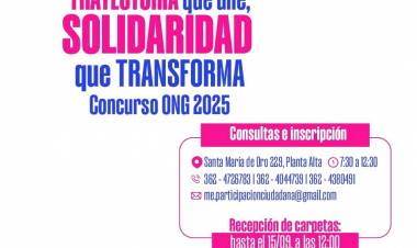 CONTINÚA LA CONVOCATORIA PARA ELEGIR A LA ONG DESTACADA DEL AÑO 2025
