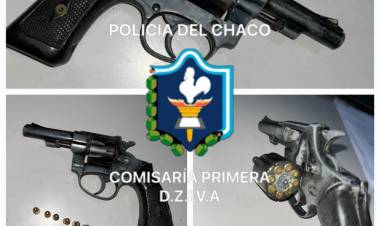 VILLA ÁNGELA: SECUESTRARON UN REVÓLVER TRAS UN DESORDEN