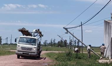 INTENSO TRABAJO DE SECHEEP TRAS EL TEMPORAL EN HERMOSO CAMPO
