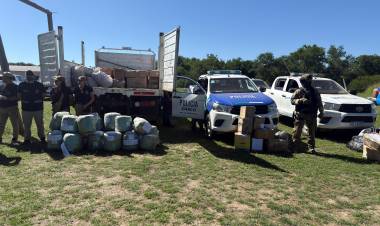 COLONIA BENITEZ: EL GOBIERNO PROVINCIAL DESTRUYÓ MÁS DE 3 TONELADAS DE MARIHUANA Y 80 KILOS DE COCAÍNA