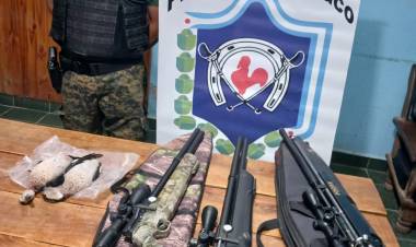 DEMORARON A DOS CAZADORES EN PLENA PRÁCTICA ILEGAL