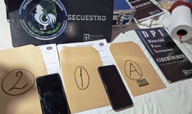 DETUVIERON A UN JOVEN Y SECUESTRARON CELULARES POR EL ABUSO DE UNA MENOR DE 13 AÑOS