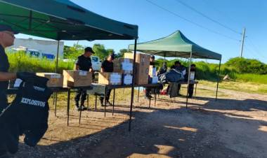 DESTRUYERON 170 KILOS DE PIROTECNIA INCAUTADA