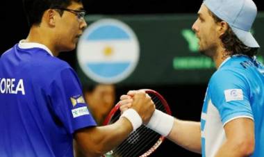 COPA DAVIS: ARGENTINA CAYÓ FRENTE A COREA DEL SUR Y DEBERÁ PELEAR LA PERMANENCIA