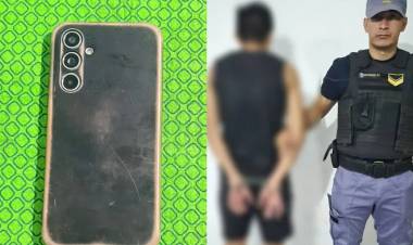 GOLPEÓ A SU EXPAREJA Y LE ROBÓ EL CELULAR: TERMINÓ DETENIDO