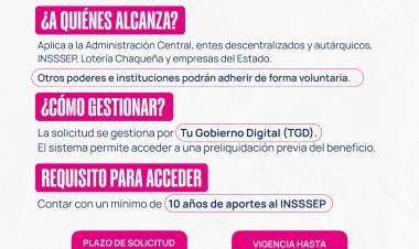 RETIRO VOLUNTARIO: EL EJECUTIVO PROVINCIAL RECUERDA QUE ESTÁ VIGENTE PARA AGENTES DEL ESTADO
