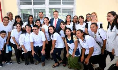 CHACO INICIÓ EL CICLO LECTIVO PRIMARIO DESDE LA ISLA DEL CERRITO Y CON NUEVO EDIFICIO ESCOLAR