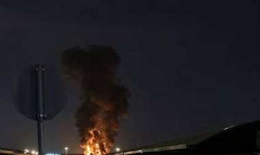 UN DEPÓSITO DE COMBUSTIBLE DEL AEROPUERTO DE KUWAIT SE INCENDIÓ TRAS UN ATAQUE CON DRONES Y MISILES