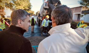 AVANZAN LAS NUEVAS OBRAS DE PAVIMENTO EN LA ZONA NORTE DE RESISTENCIA