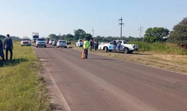 UN POLICÍA MURIÓ EN UN CHOQUE ENTRE UNA CAMIONETA Y UNA MOTO SOBRE LA RUTA 16