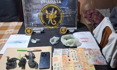 ALLANAMIENTO ANTIDROGAS: SECUESTRAN COCAÍNA, MARIHUANA Y UNA BALANZA DIGITAL