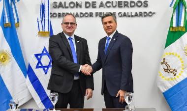 ENCUENTRO INSTITUCIONAL: ZDERO RECIBIÓ AL EMBAJADOR DE ISRAEL EN ARGENTINA, EYAL SELA