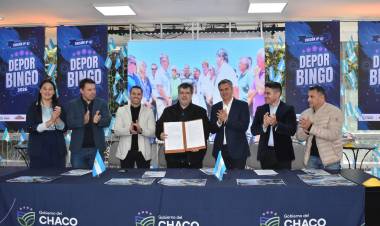 CONVENIO: PROVINCIA Y LOTERÍA CHAQUEÑA IMPULSAN NUEVAS OBRAS EN LA LIGA CHAQUEÑA DE FÚTBOL