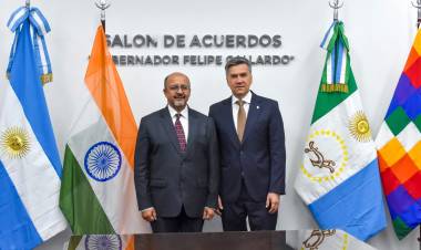 CHACO FORTALECE VÍNCULOS CON LA INDIA: ZDERO RECIBIÓ AL EMBAJADOR AJANEESH KUMAR PARA IMPULSAR COOPERACIÓN EN PRODUCCIÓN, SALUD, EDUCACIÓN Y CULTURA