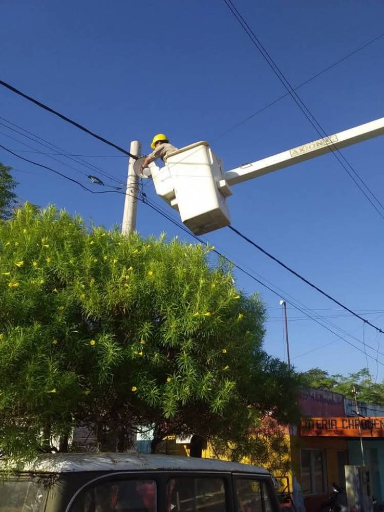 EL MUNICIPIO TRABAJA EN EL PLAN DE MEJORA INTEGRAL DEL ALUMBRADO PÚBLICO DE LA CIUDAD