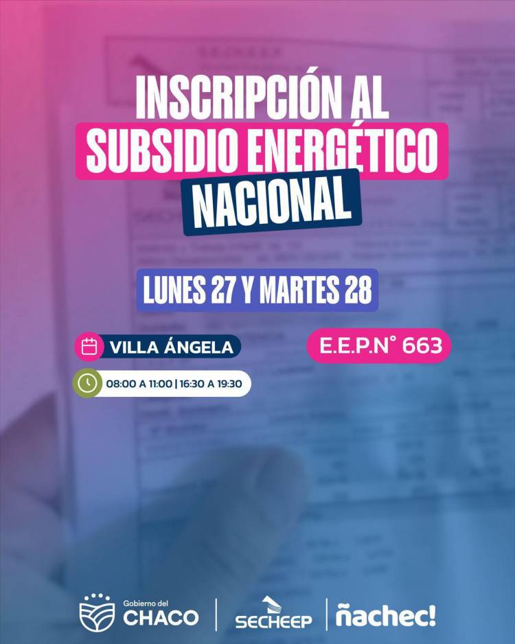 FACTURAS DE LUZ: SE INICIAN OPERATIVOS PARA IMPULSAR LA INSCRIPCIÓN AL SUBSIDIO NACIONAL Y ASESORAR SOBRE EL "DESCUENTO VERANO"
